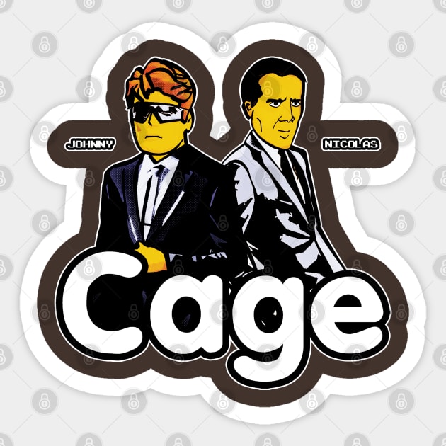 Cage (Version 2) Sticker by rodmarck